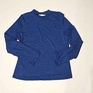 CAPELLA turtleneck blue long-sleeves